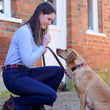 Load image into Gallery viewer, Polo Dog Lead - Red/navy/cream stripe