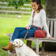 Load image into Gallery viewer, Polo Dog Lead - Red/navy/cream stripe