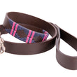 Load image into Gallery viewer, Polo Dog Lead - double stripe - Navy/berry