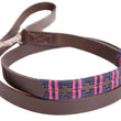 Load image into Gallery viewer, Polo Dog Lead - double stripe - Navy/berry