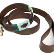 Load image into Gallery viewer, Polo Dog Lead - Green/pale blue/navy/cream stripe