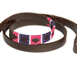 Load image into Gallery viewer, Polo Dog Lead - Purple/berry/white stripe