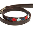 Load image into Gallery viewer, Polo Dog Lead - Pampa cross - Navy/pale blue/red