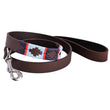 Load image into Gallery viewer, Polo Dog Lead - Navy/pale blue/red stripe