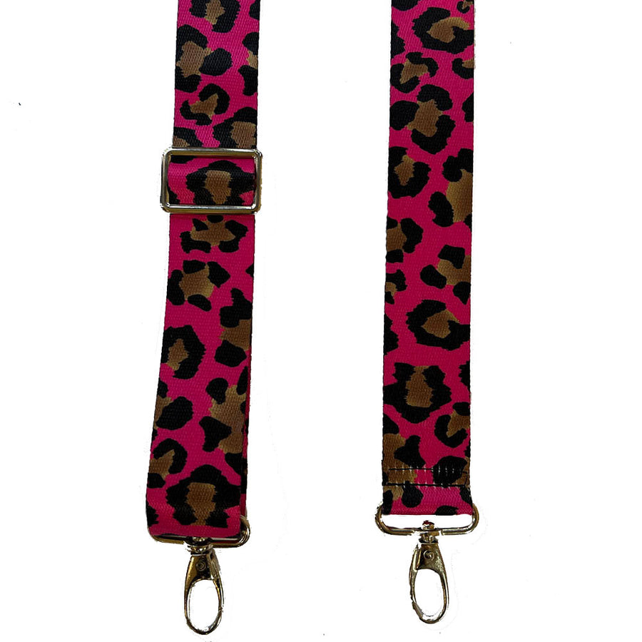 Bag strap -Pink Leopard