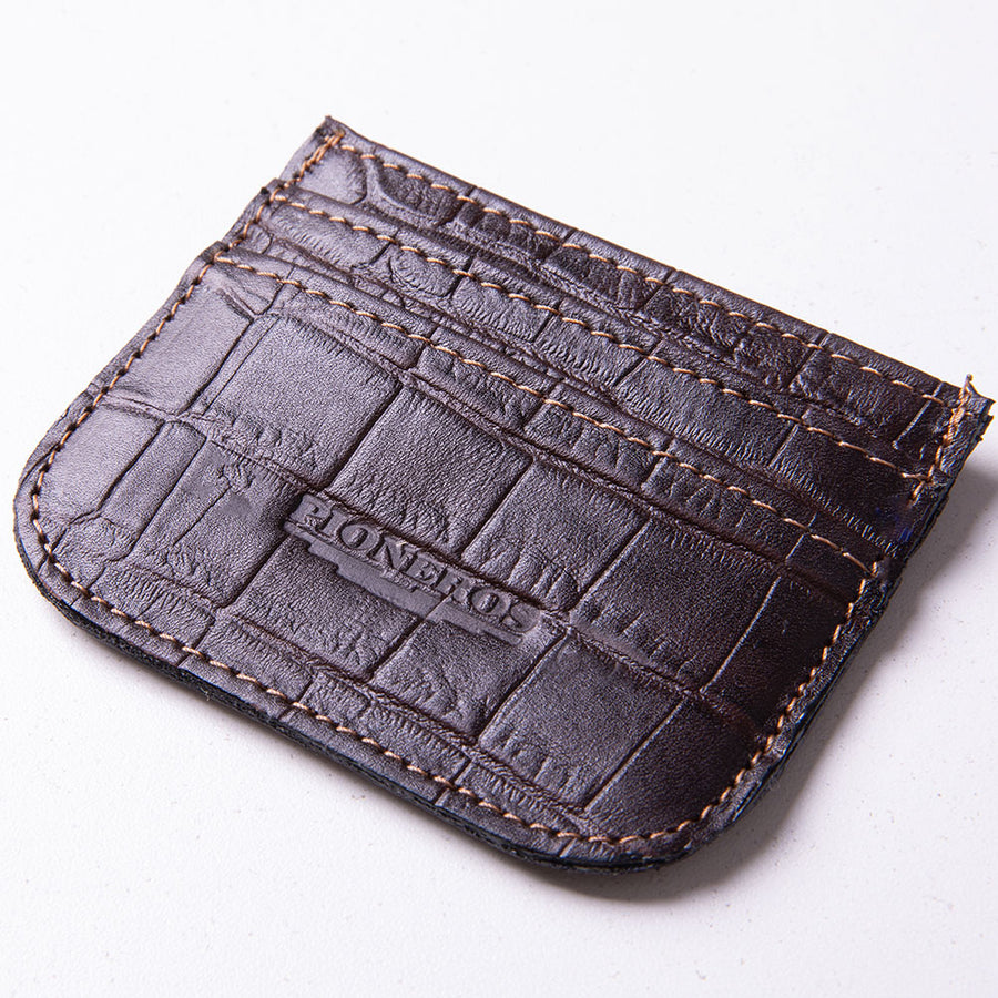 Card Holder - Brown croc