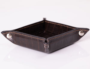 Mini Tray - Brown croc