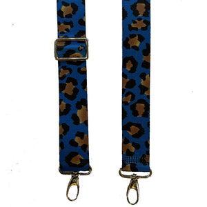 Bag strap -Blue Leopard