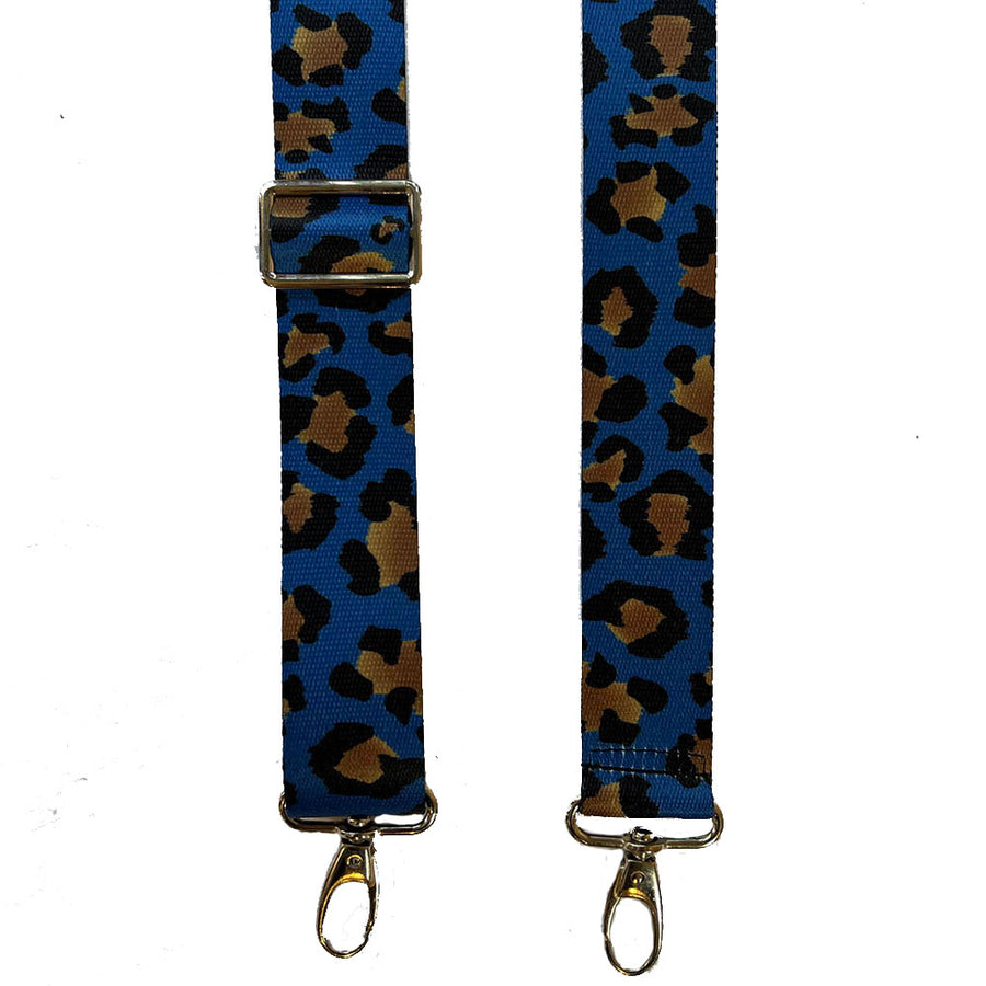 Bag strap -Blue Leopard