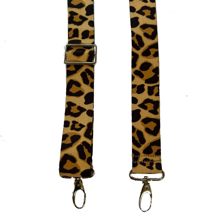Bag strap -Camel Leopard