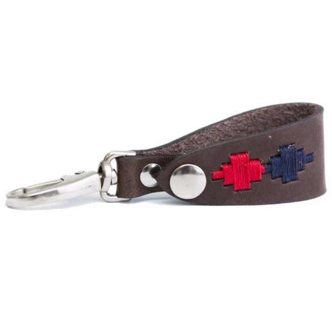 Key Holder - Navy/red