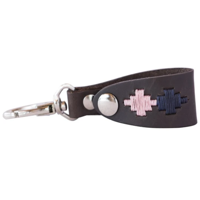 Key Holder - Navy/pink