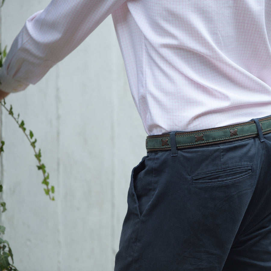 Nubuk belt - Green