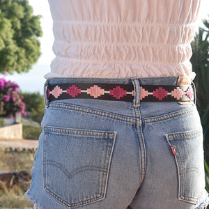 Polo Belt - Pampa Cross - Berry/pink/white