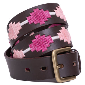 Polo Belt - Pampa Cross - Berry/pink/white