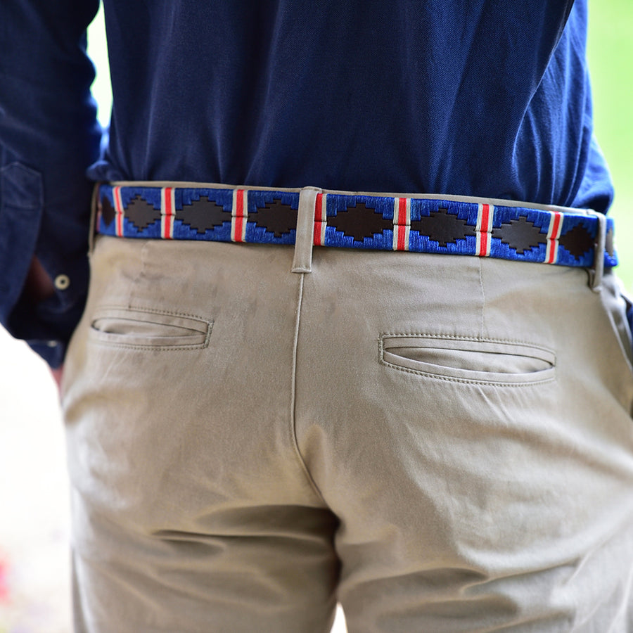 Polo Belt - Royal double stripe