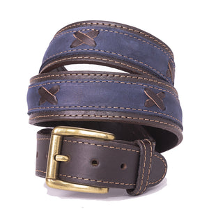 Nubuk belt - Blue