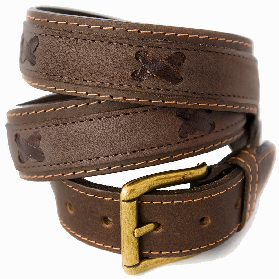 Nubuk belt - Dark brown