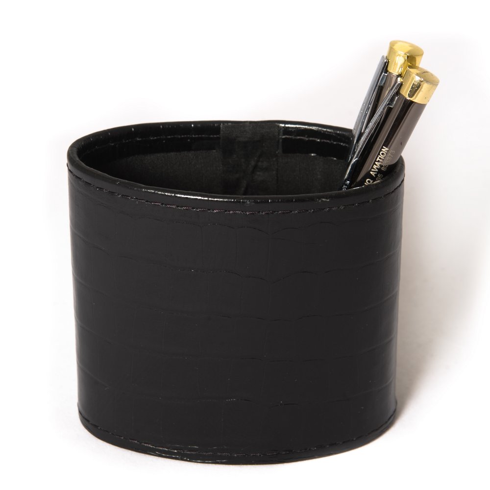 Black top pen holder