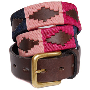 Polo Belt - Berry/Navy/Pink